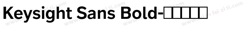 Keysight Sans Bold字体转换